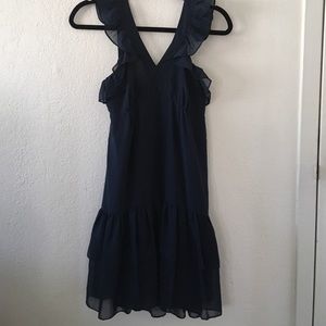 Navy Blue Ruffle ASOS dress